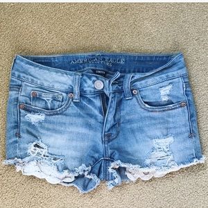 American eagle jean short shorts size 00